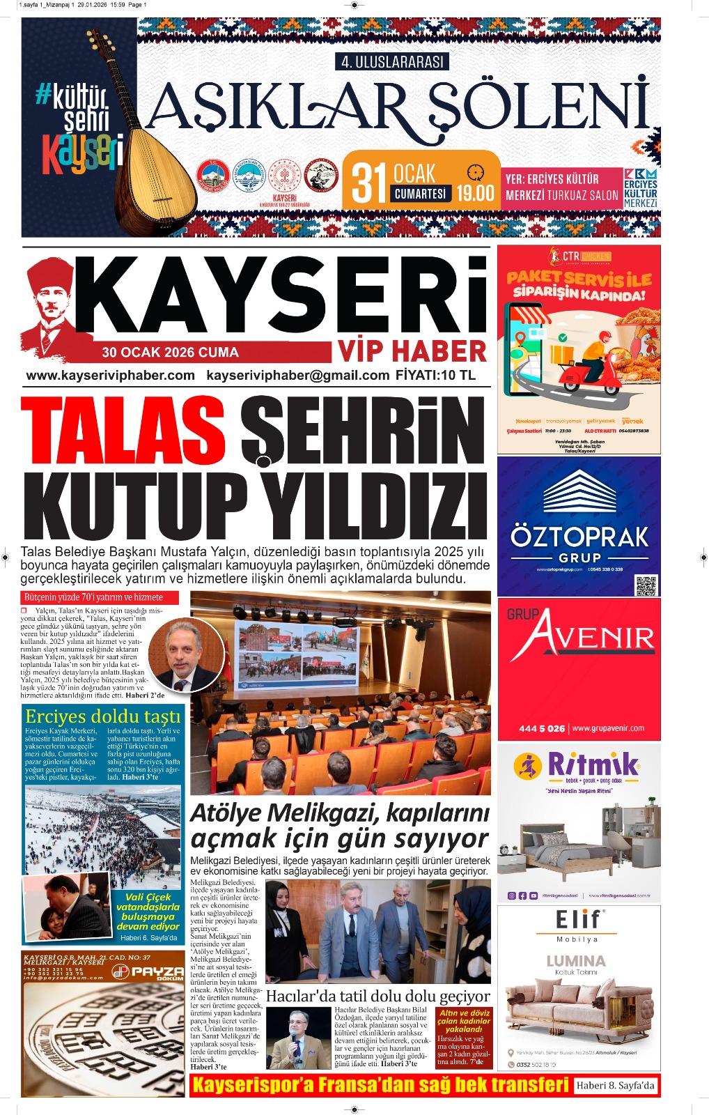 30 Ocak 2026 Cuma