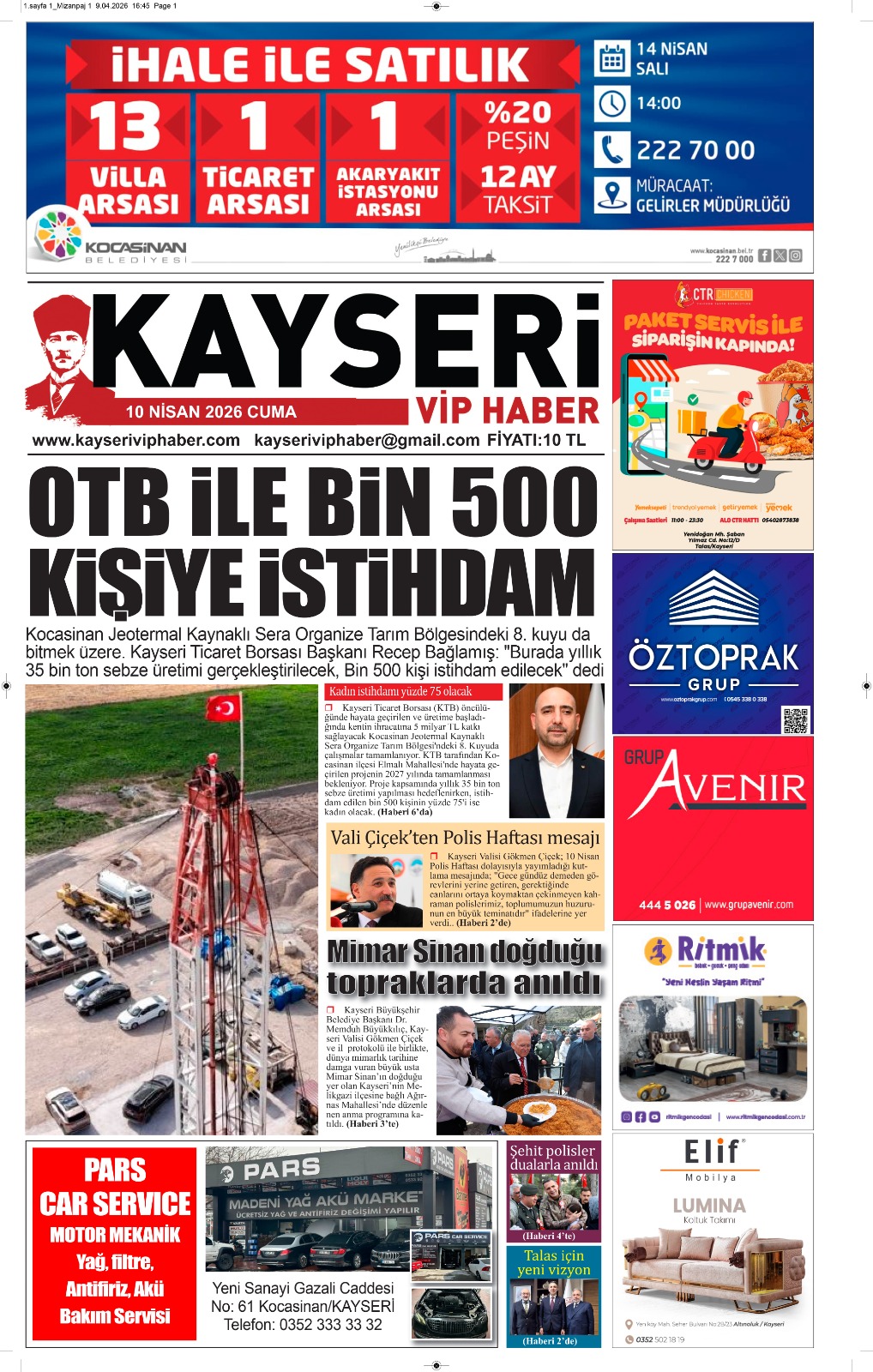 10 Nisan 2026 Cuma