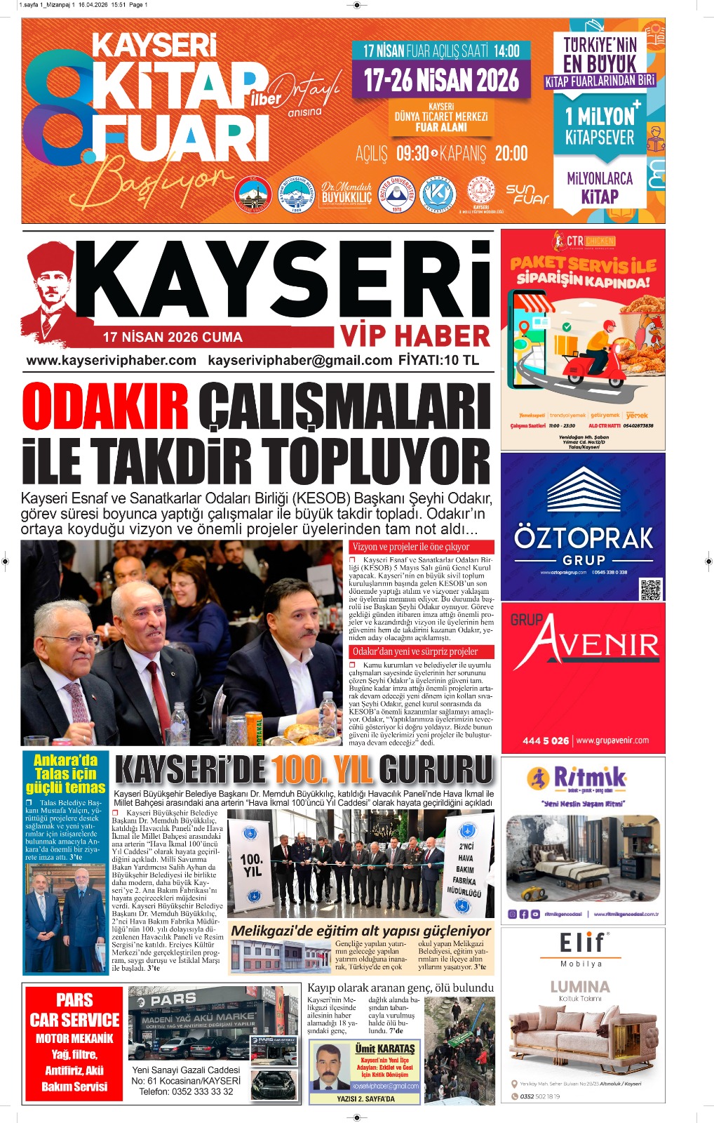 17 Nisan 2026 Cuma