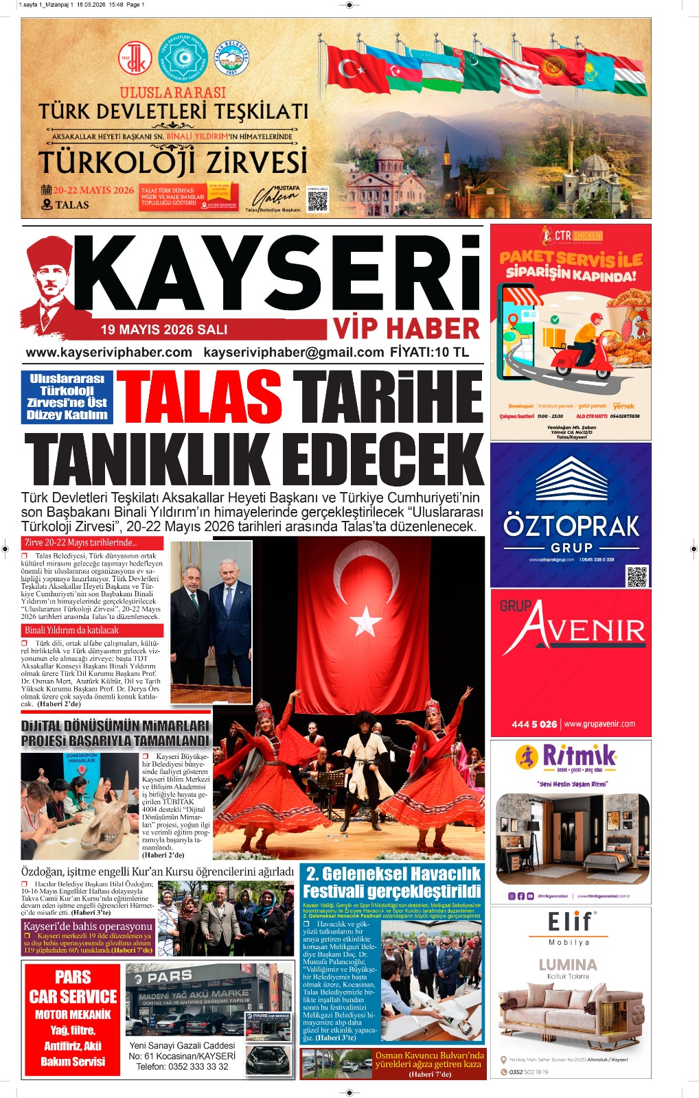 19 Mayıs 2026 Salı