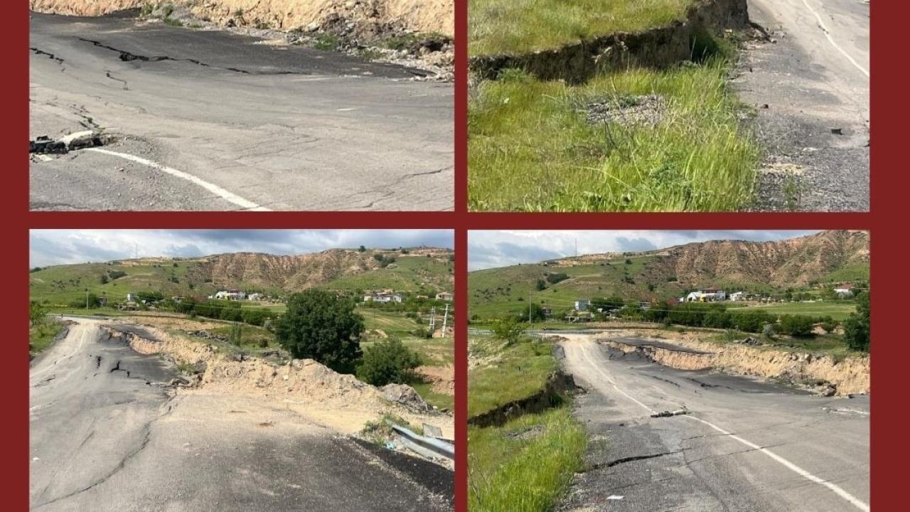 BAKİ ERSOY, FELAHİYE’DE ÇÖKEN YOLU TBMM GÜNDEMİNE TAŞIDI
