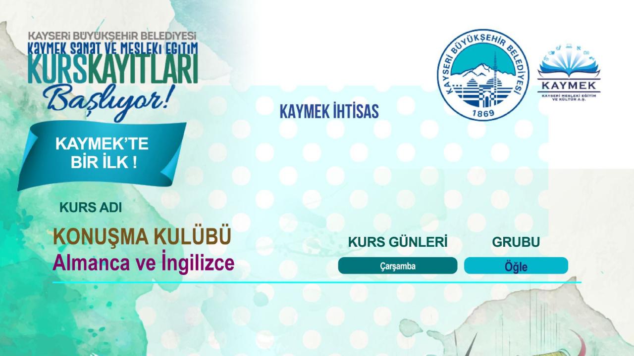 BÜYÜKŞEHİR KAYMEK’TEN BİR İLK