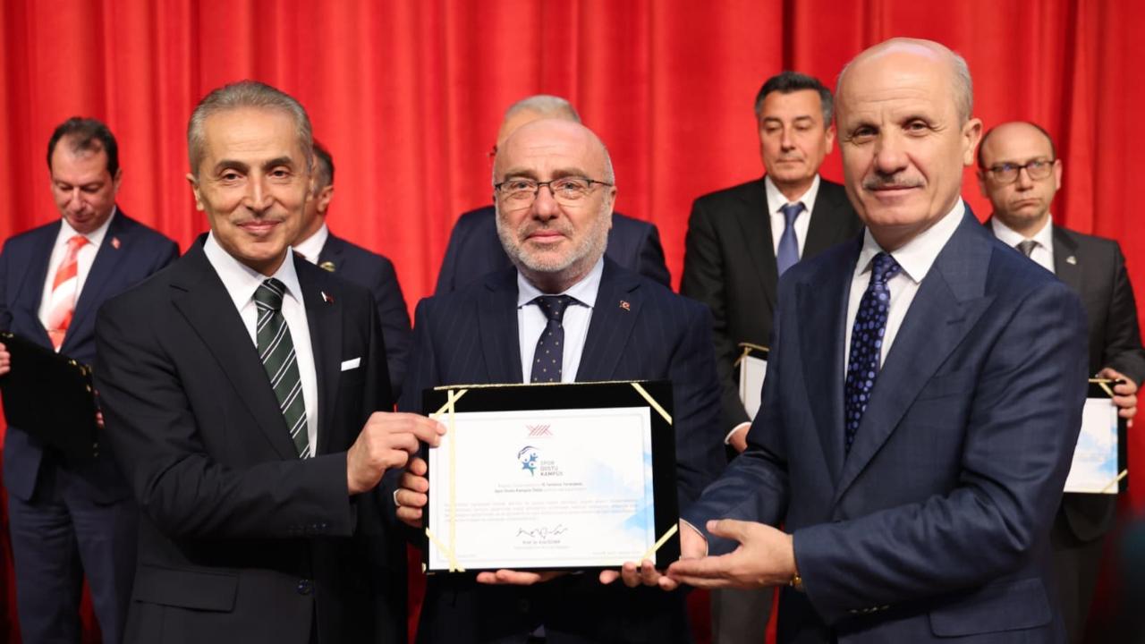 YÖK’TEN KAYSERİ ÜNİVERSİTESİ’NE ‘SPOR DOSTU KAMPÜS’ UNVANI
