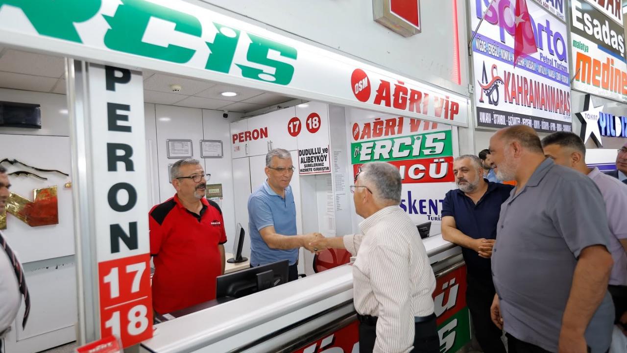 BÜYÜKKILIÇ’TAN KAYSERİ ŞEHİR TERMİNALİ’NE ZİYARET