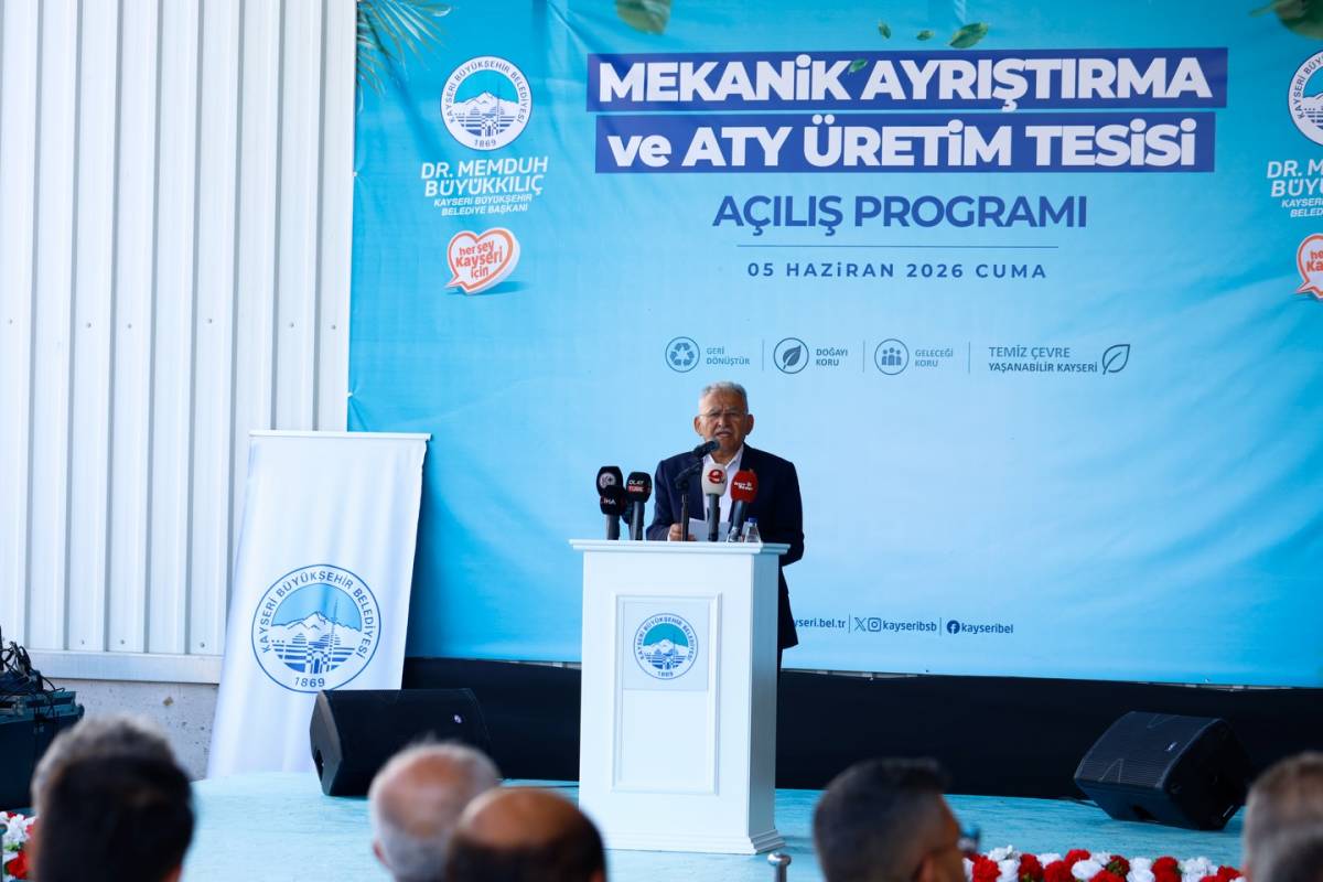 BÜYÜKŞEHİR'İN MEKANİK AYIRMA VE ATY ÜRETİM TESİSİ AÇILDI