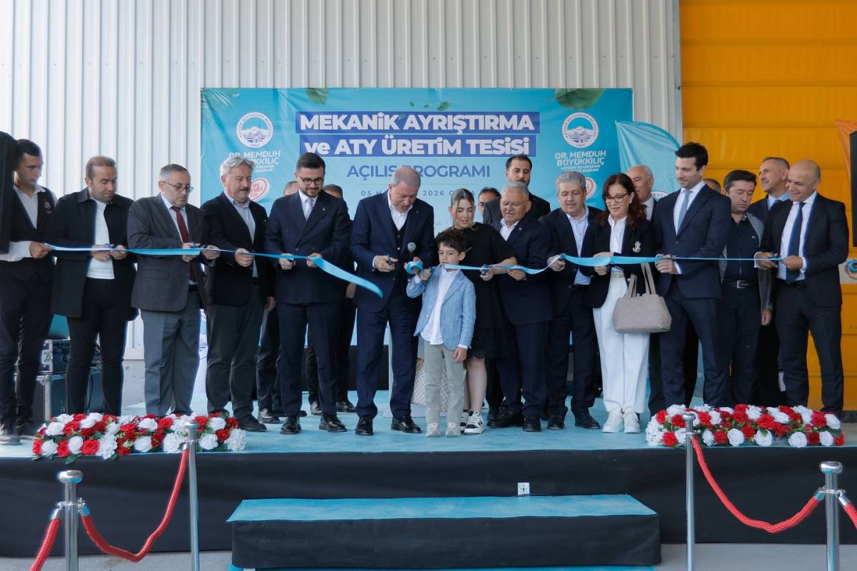 BÜYÜKŞEHİR'İN MEKANİK AYIRMA VE ATY ÜRETİM TESİSİ AÇILDI