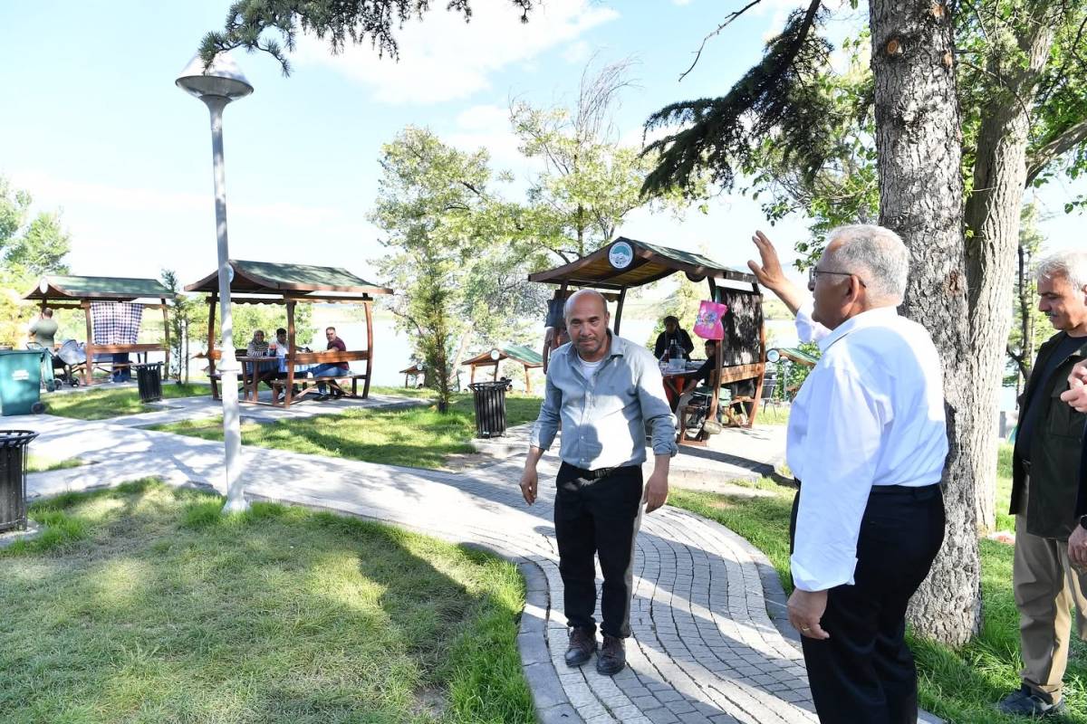 BÜYÜKKILIÇ’TAN SARIMSAKLI BARAJI MESİRE ALANI’NDA İNCELEME
