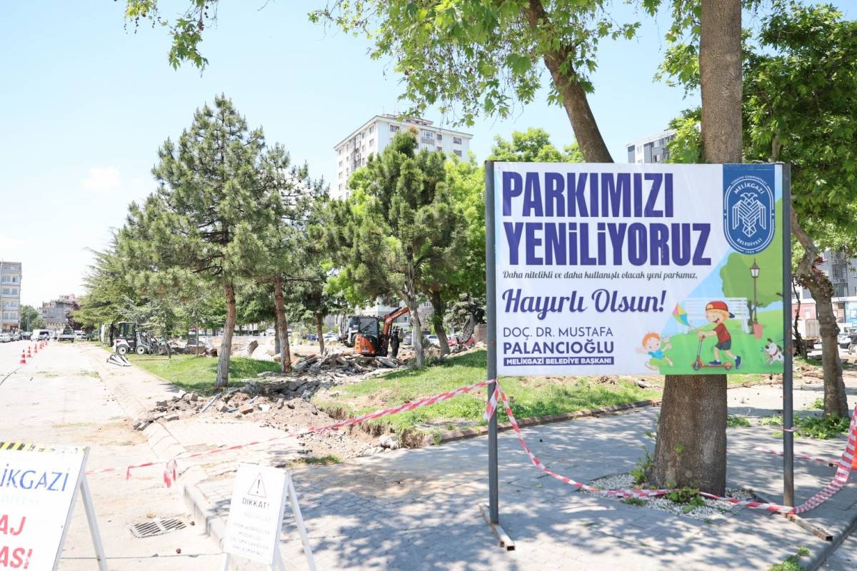 MELİKGAZİ BELEDİYESİ, FATİH PARKI’NI YENİLİYOR