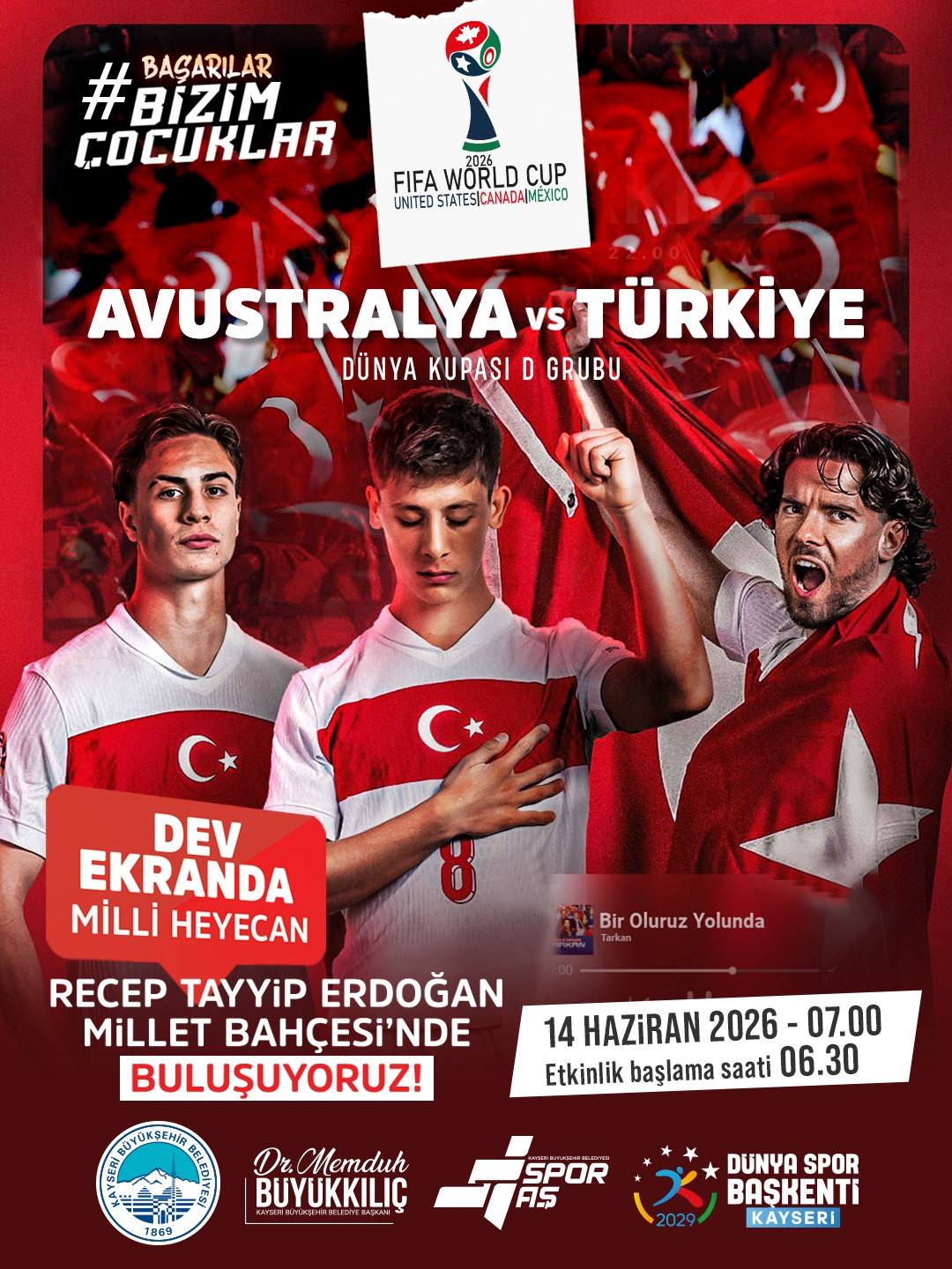 DEV EKRANDA MİLLİ MAÇ HEYECANI