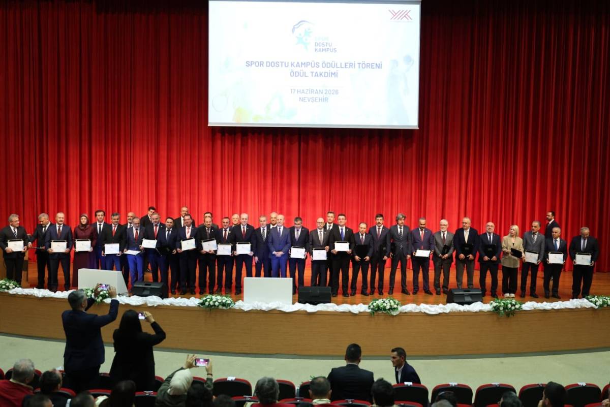 YÖK’TEN KAYSERİ ÜNİVERSİTESİ’NE ‘SPOR DOSTU KAMPÜS’ UNVANI