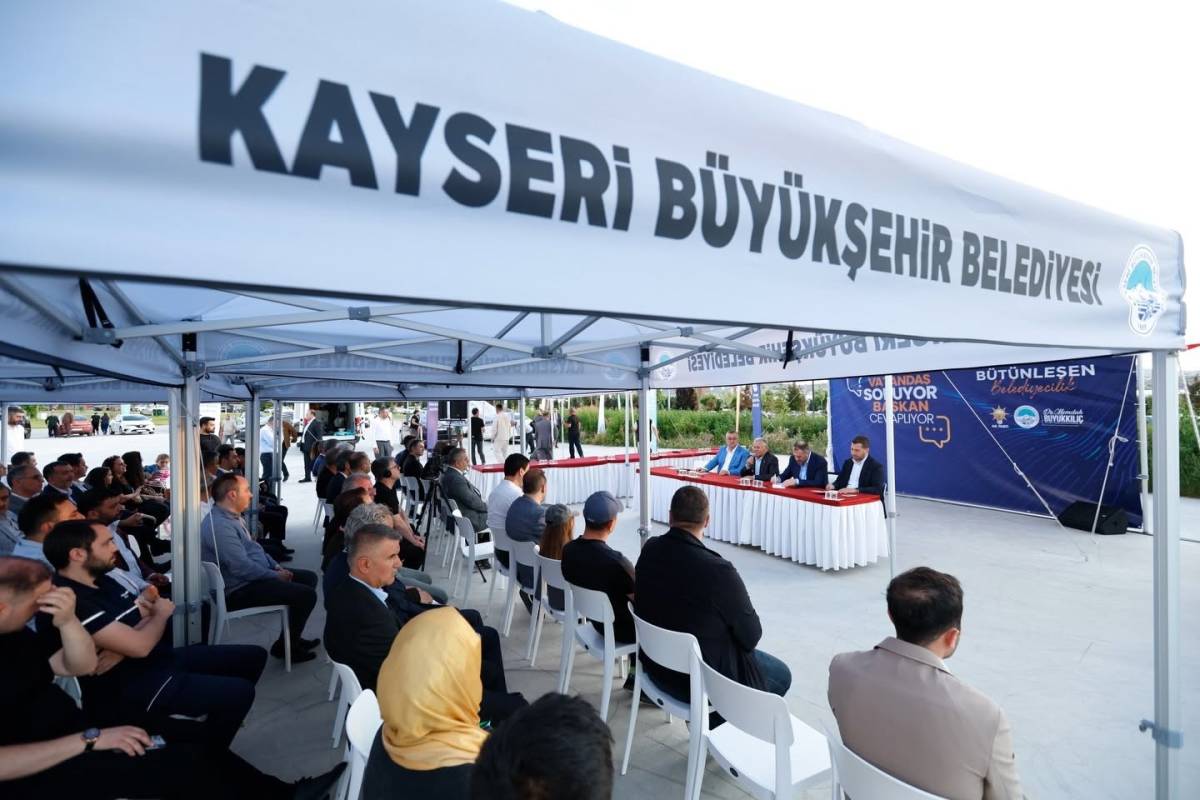 BÜYÜKKILIÇ’TAN HALKLA AKŞAM BULUŞMASI