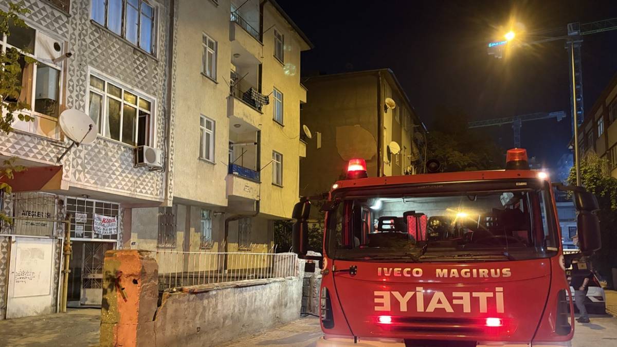 KAYSERİ’DE 4 KATLI BİNADA YANGIN