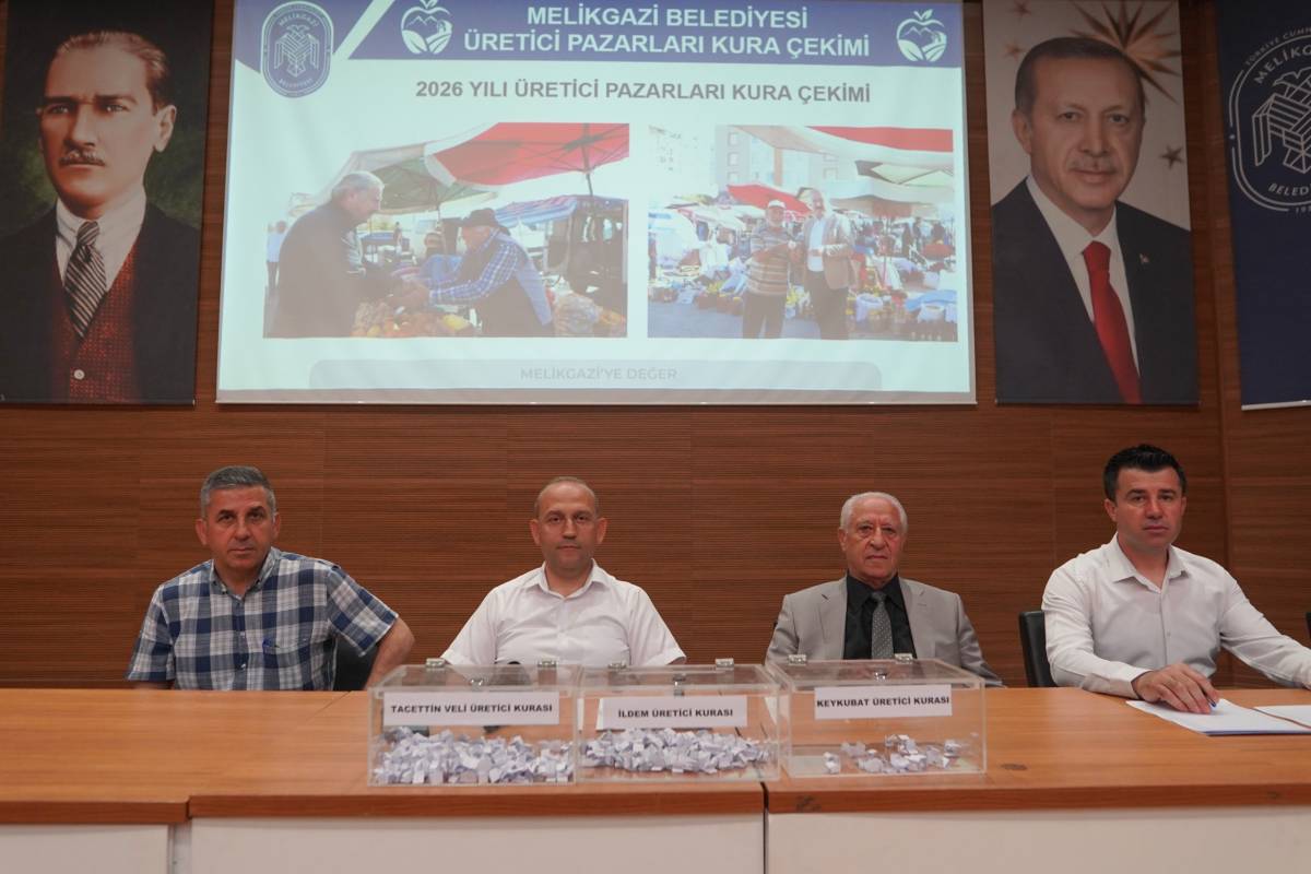 MELİKGAZİ BELEDİYESİ ÜRETİCİ PAZARI İÇİN KURA ÇEKİMİ YAPILDI