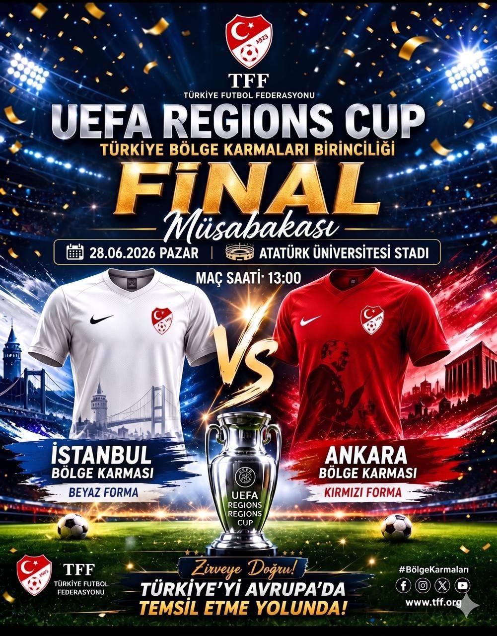 UEFA REGİONS’ CUP’TA FİNAL HEYECANI