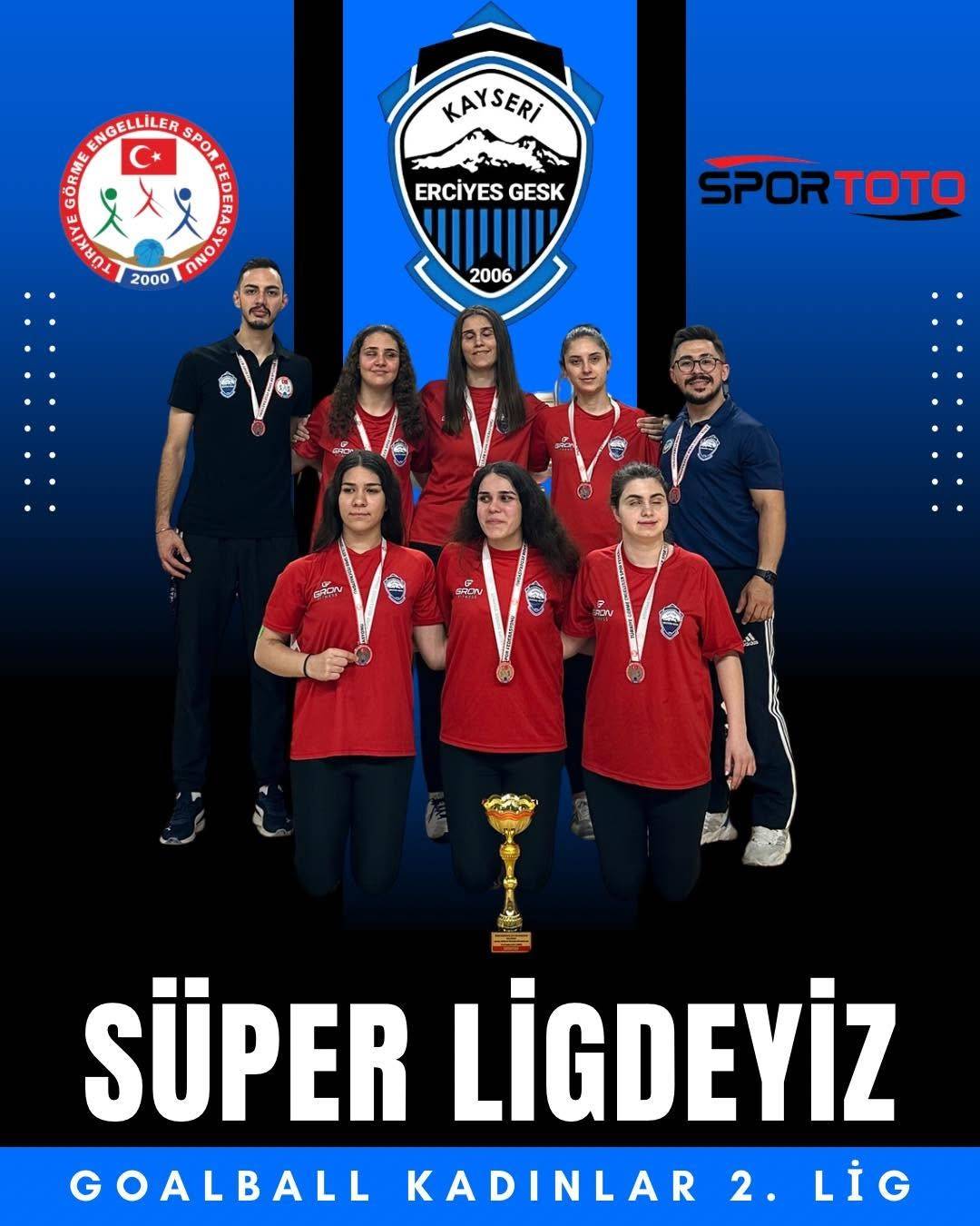 KAYSERİ ERCİYES GESK, SÜPER LİG BİLETİNİ ALDI
