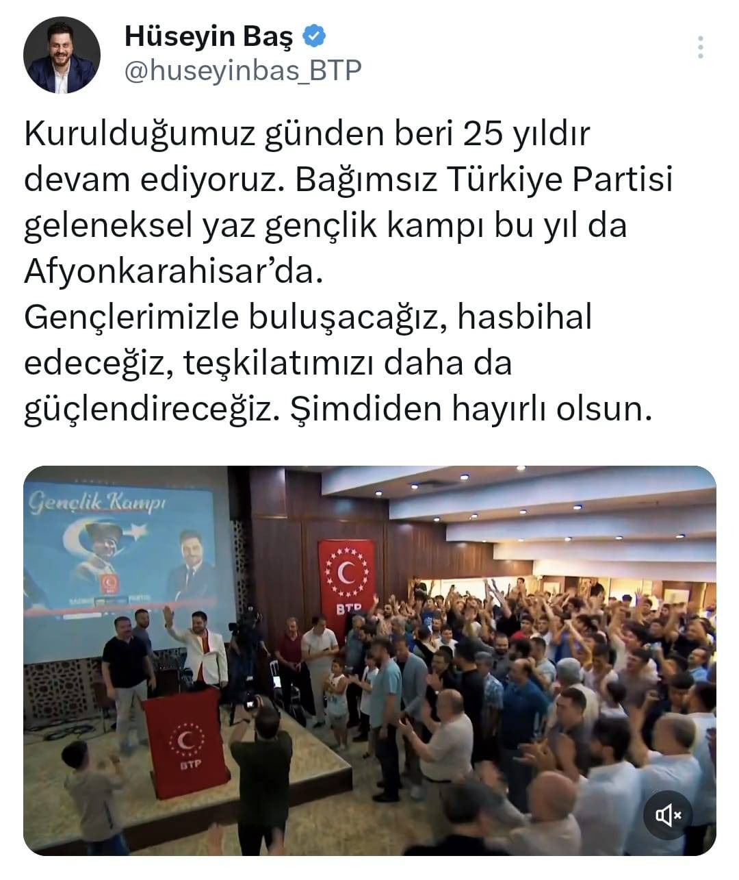 BTP GENÇLİK KAMPI CUMA GÜNÜ BAŞLIYOR