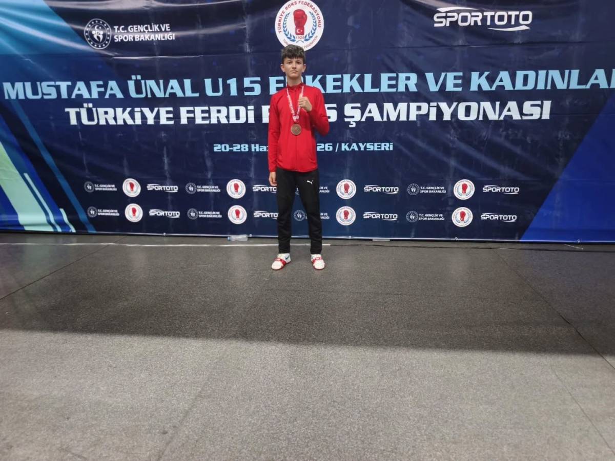 TURAN DELİBAŞ TÜRKİYE ÜÇÜNCÜSÜ OLDU