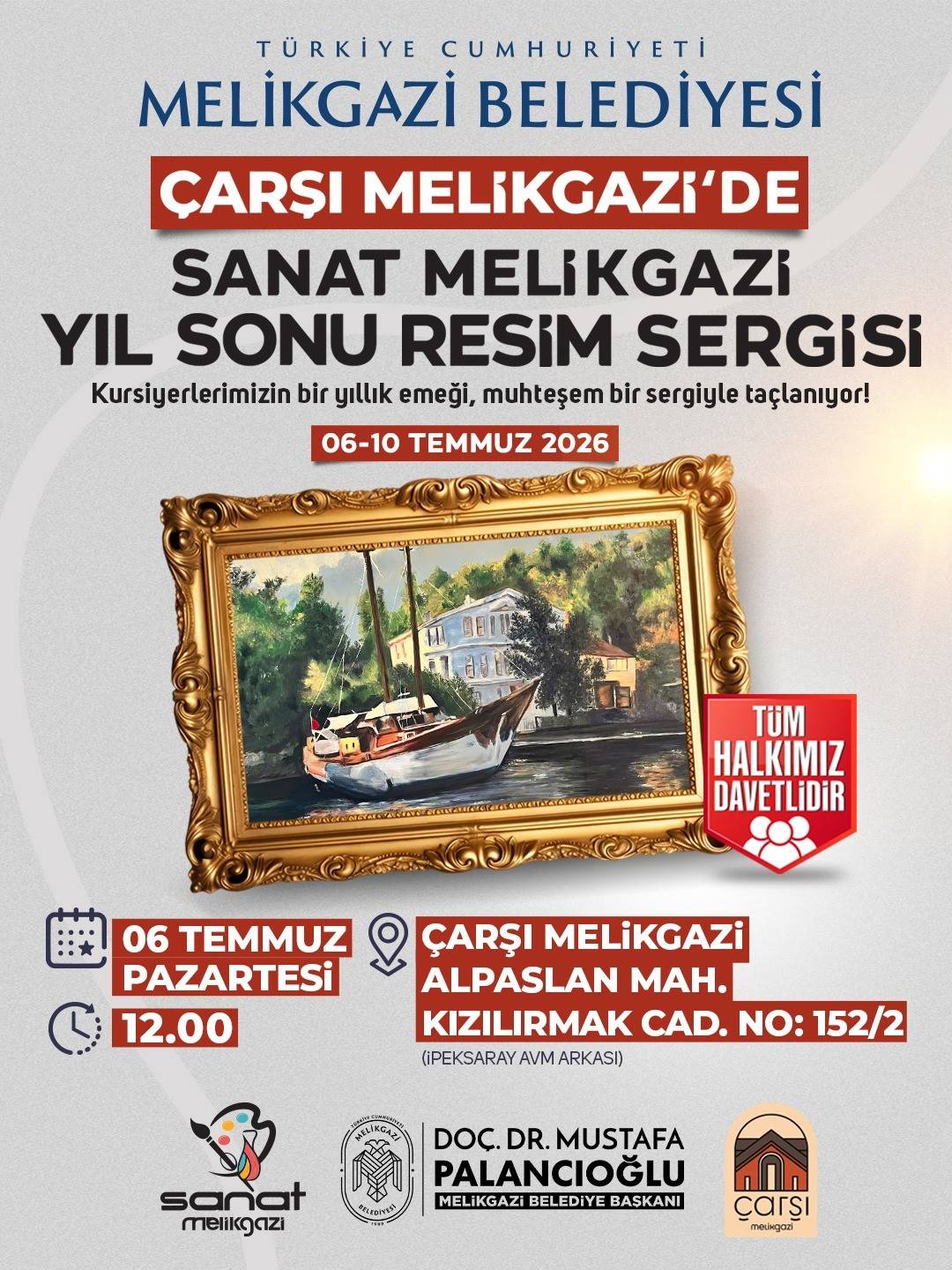 SANATIN KALBİ ÇARŞI MELİKGAZİ'DE ATACAK