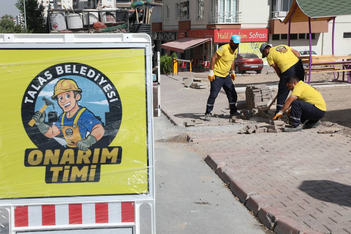 TALAS'TA ONARIM TİMİNDEN 2 BİN 630 HIZLI MÜDAHALE