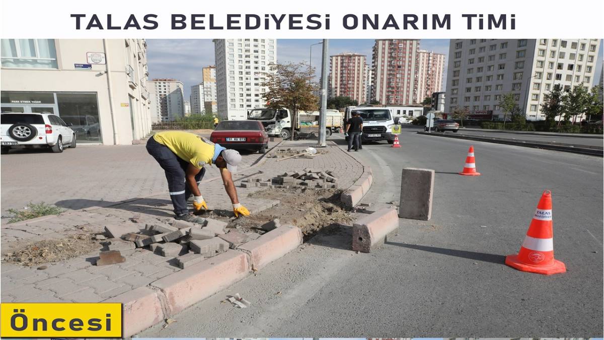 TALAS'TA ONARIM TİMİNDEN 2 BİN 630 HIZLI MÜDAHALE