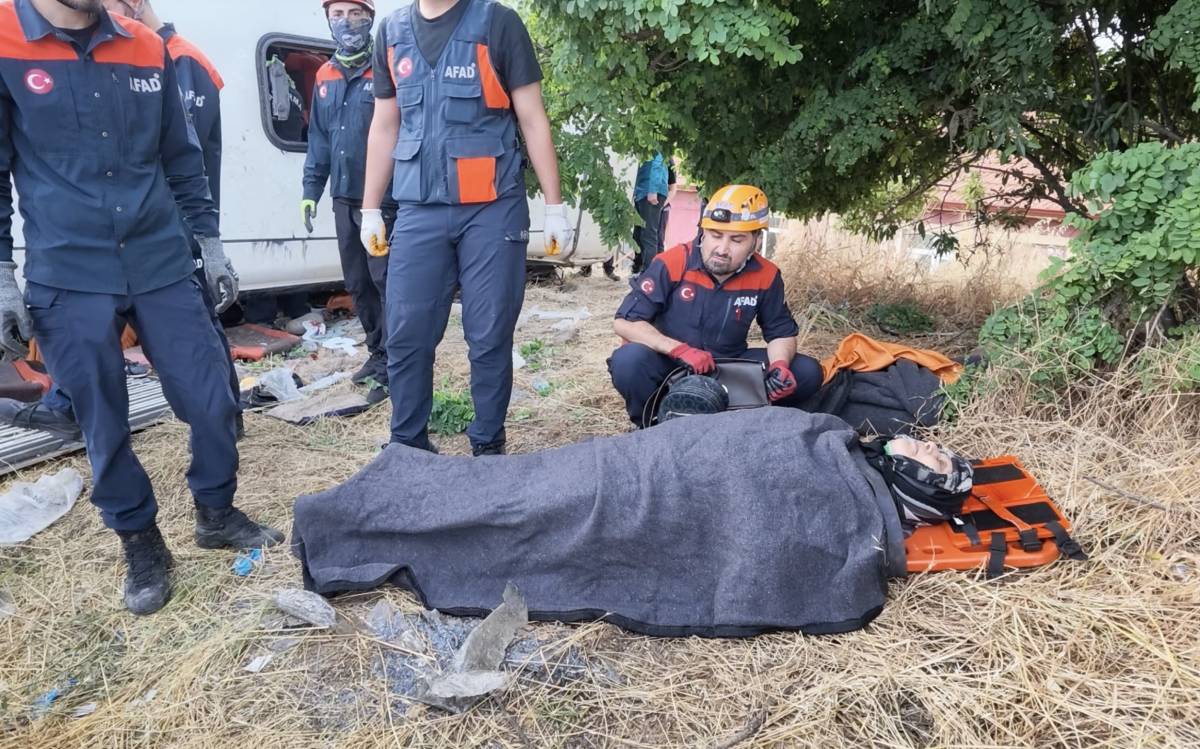 KIRIKKALE'DEKİ OTOBÜS KAZASINDA ACI HABER