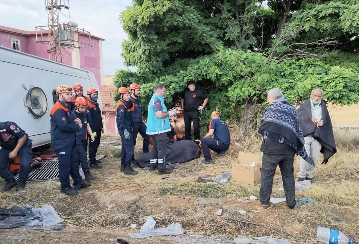 KIRIKKALE'DEKİ OTOBÜS KAZASINDA ACI HABER