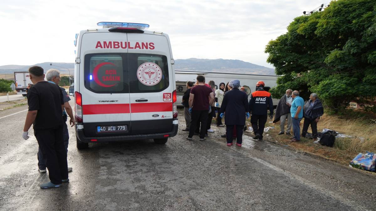 KIRIKKALE'DEKİ OTOBÜS KAZASINDA ACI HABER