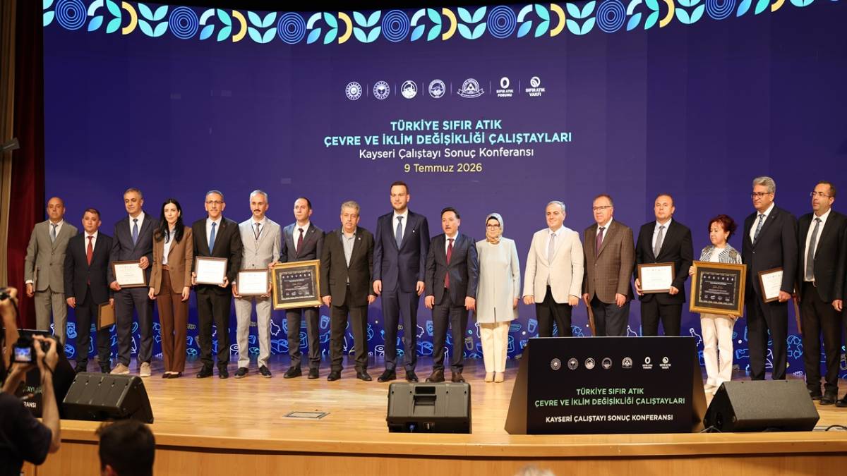 SIFIR ATIK BAŞARISINA TEŞEKKÜR PLAKETİ