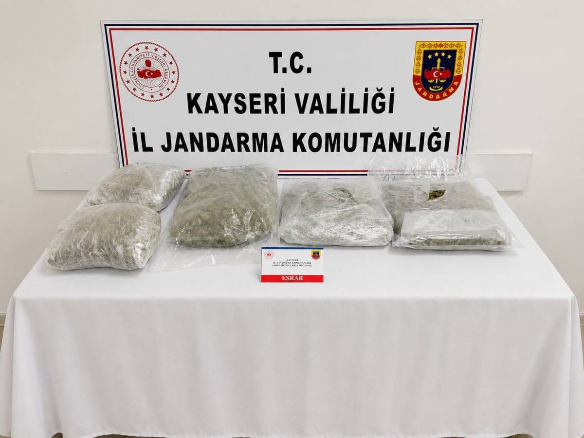 KAYSERİ'DE 5 KİLO UYUŞTURUCU ELE GEÇİRİLDİ